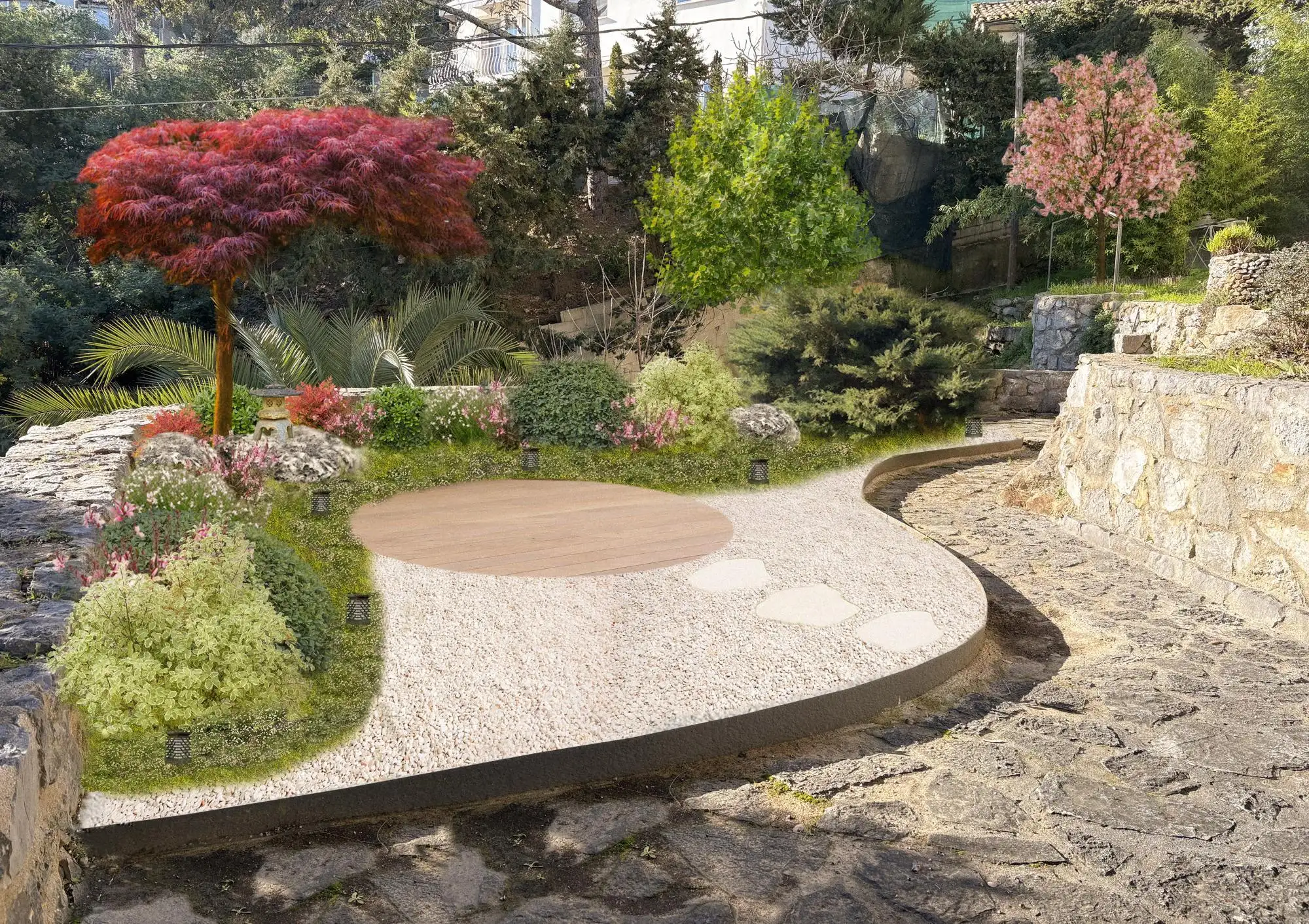 Garden staging Mandelieu pour pro